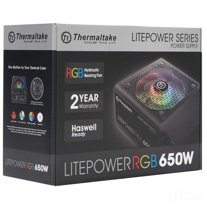 - Блок питания Thermaltake Litepower 650W (LTP-0650P-2 / LTP-0650C-F)