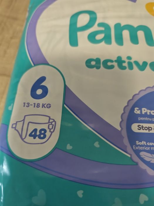 Scutece pampers active baby marimea 6, 13-18 kg