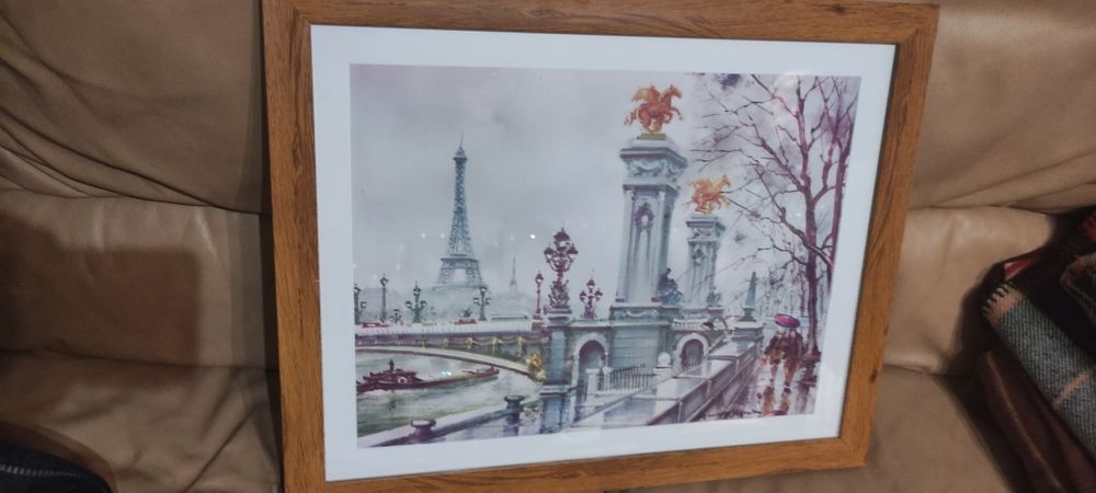 Картина в рамка Париж Айфелова кула
