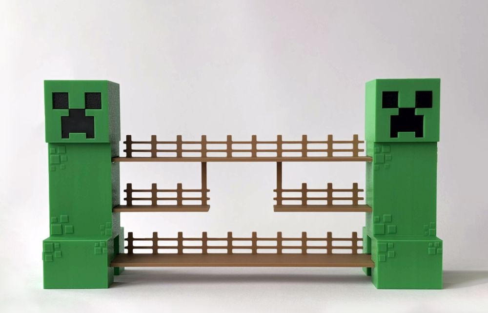 Suport figurine Minecraft Kinder Joy – model Creeper