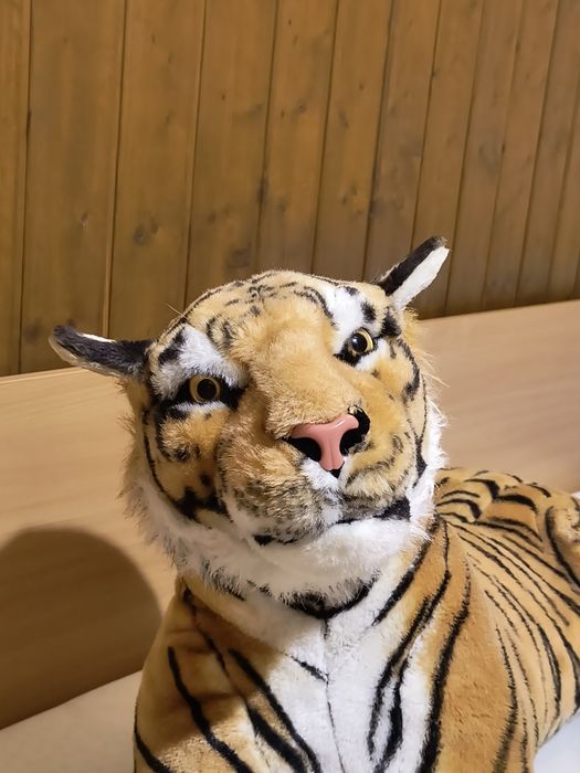 Голям плюшен тигър, размер на снимките 
Без забележки - 30евро 
Бу