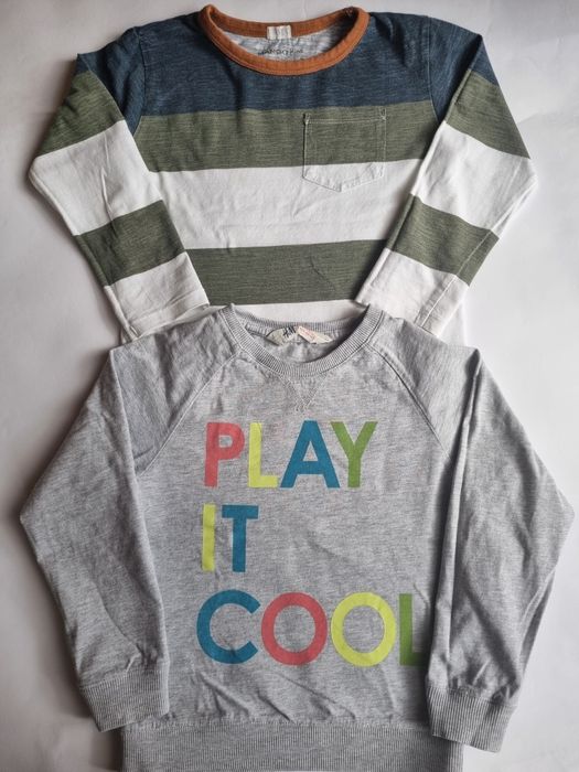 Детски блузи с дълъг ръкав Mango и H&M, размер 5-6 г. (110-116 см.)