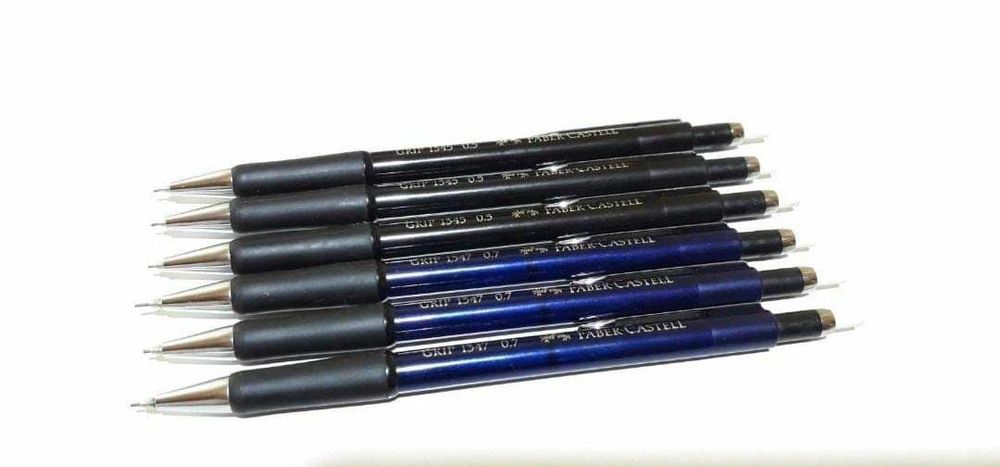 Lot 6 creioane faber castell 1345 si 1347 de 0.5 mm si 0.7 mm, copii