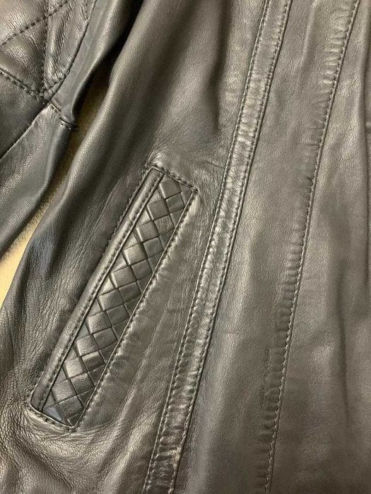 Geaca biker, Paola, din piele naturala, gri