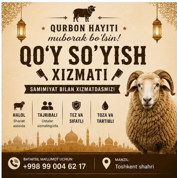 qassob xizmati 24/7