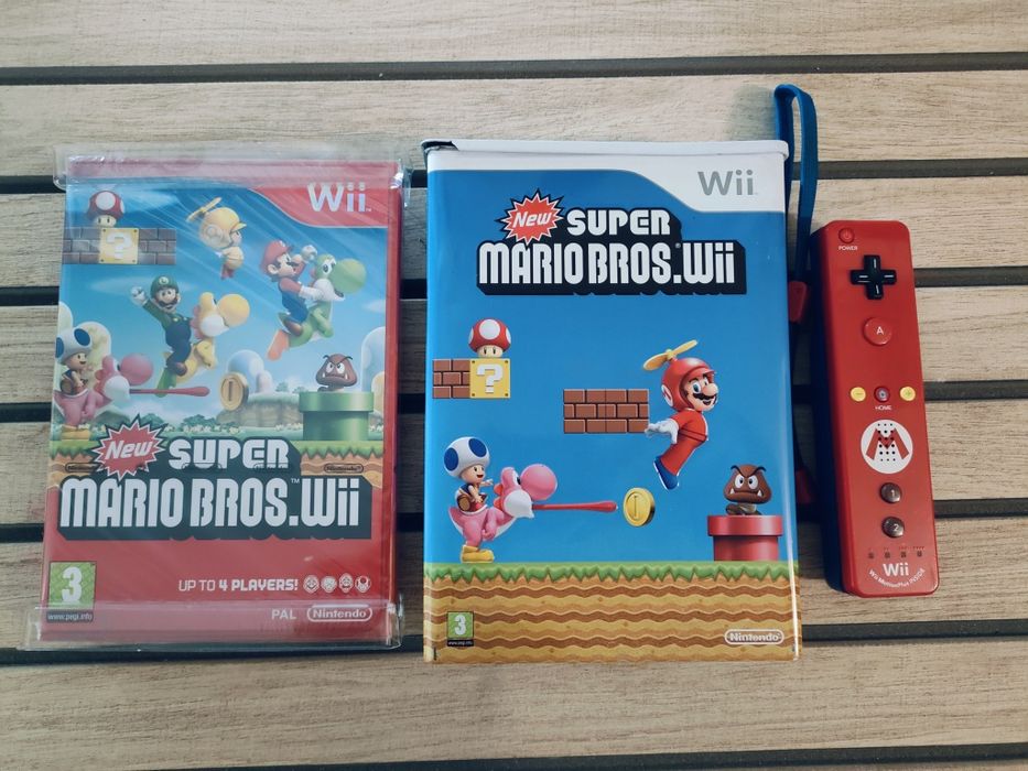 Joc Consola Wii NOU Sigilat New Super Mario Bros. Wii Coin Box Limited Edition