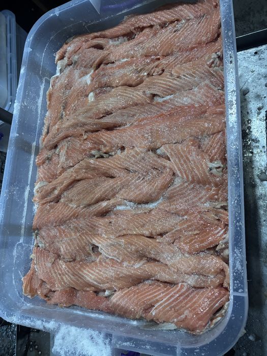 Семга копченая малосольная и копченная , сур набор