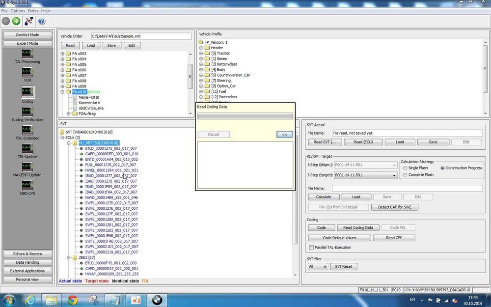BMW ENET tester diagnoza F, G si I  E-sys 3.30.1 ISTA+ 4.39.20