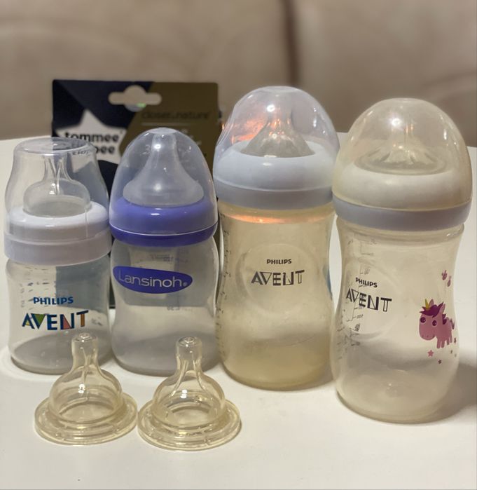 Pompa san manuala Philips Avent + biberoane