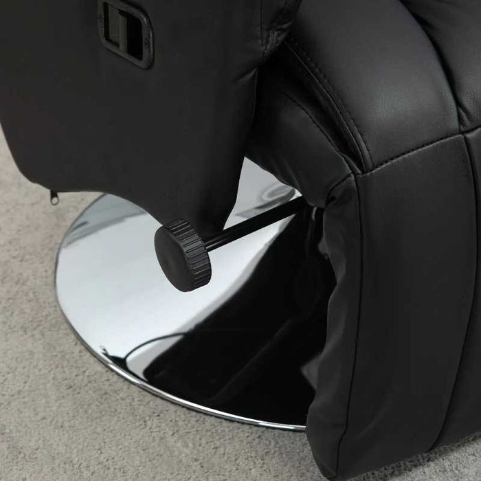 Фотьойл с функция за накланяне HOMCOM,  поставка за крака, до 150 кг