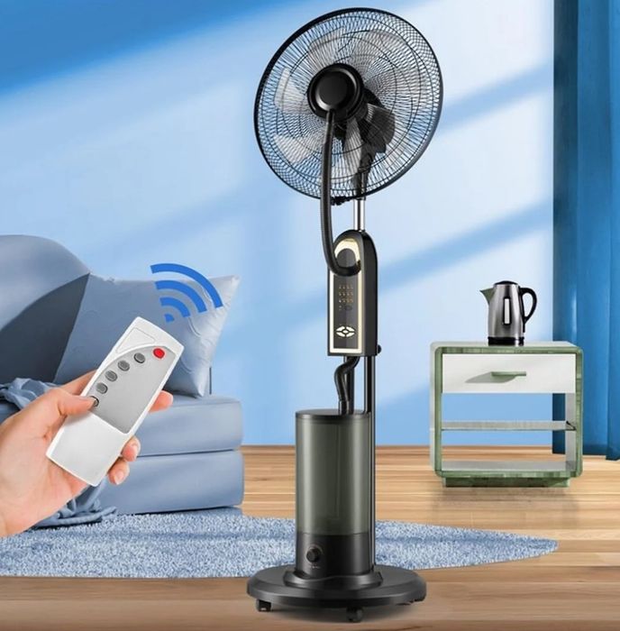 Ventilator cu pulverizare Apa 75w 3 viteze silentios telecomanda racire rapida