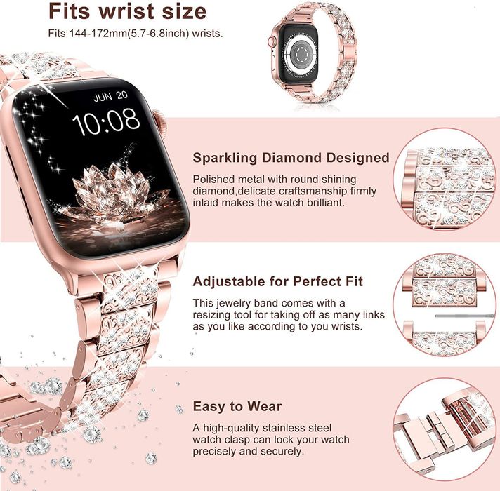 DIAMOND STEEL Каишка Huawei Watch/Samsung/Apple/Xiaomi/Garmin/Amazfit