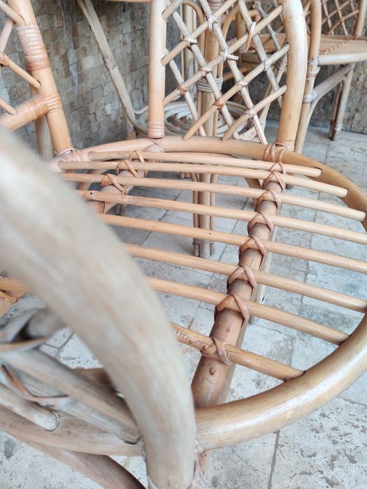 Set mobilier ratan natural (6 persoane)