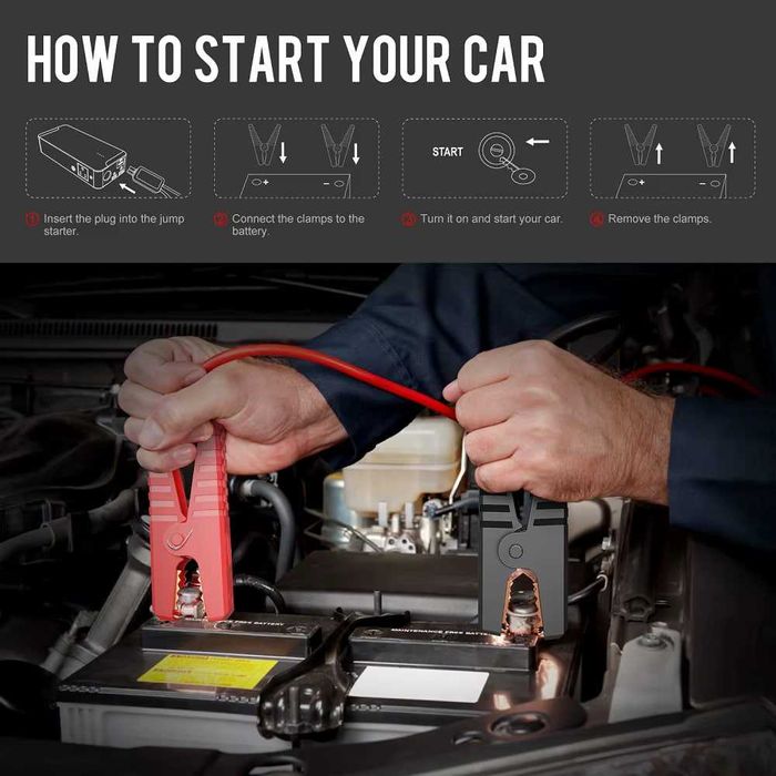 Universal Avtomobil Favqulodda Qurilmasi Jump Starter+Kompressor akm35