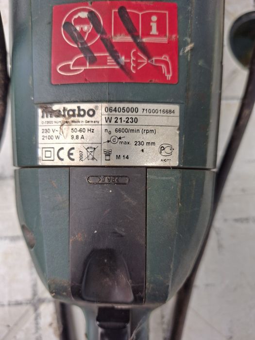 Polizor unghiular (Flex) Metabo W 21-230 - 2100W
