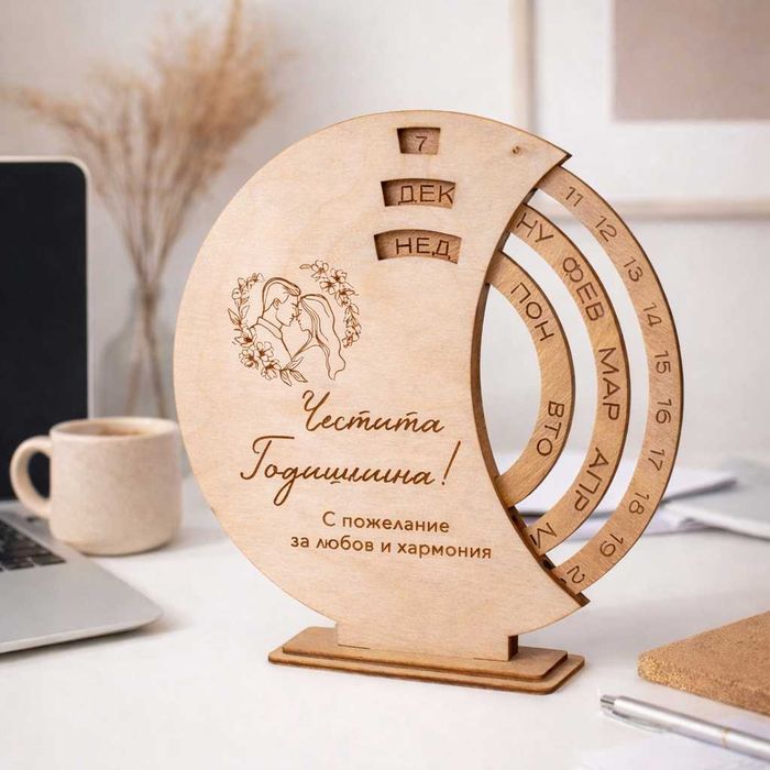 Дървен вечен календар