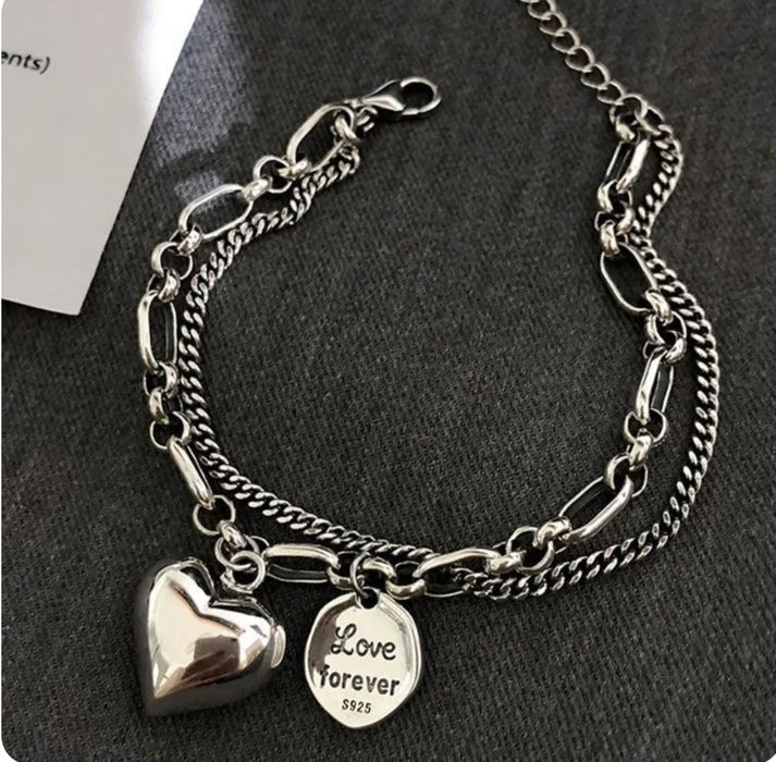 Brățara Nouă cu 2 Charmuri Love Forever Argint S925