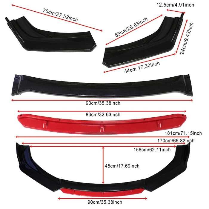 Универсален преден Лип Спойлер Добавка