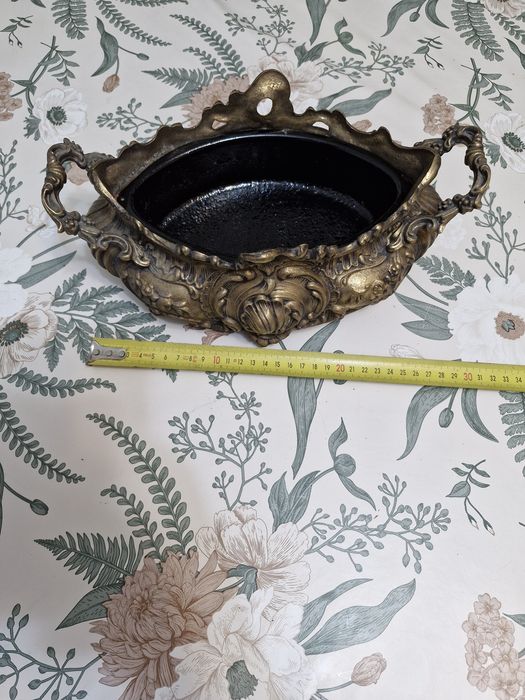 Jardinieră alamă (bronz masiv) Art Nouveau (1900)