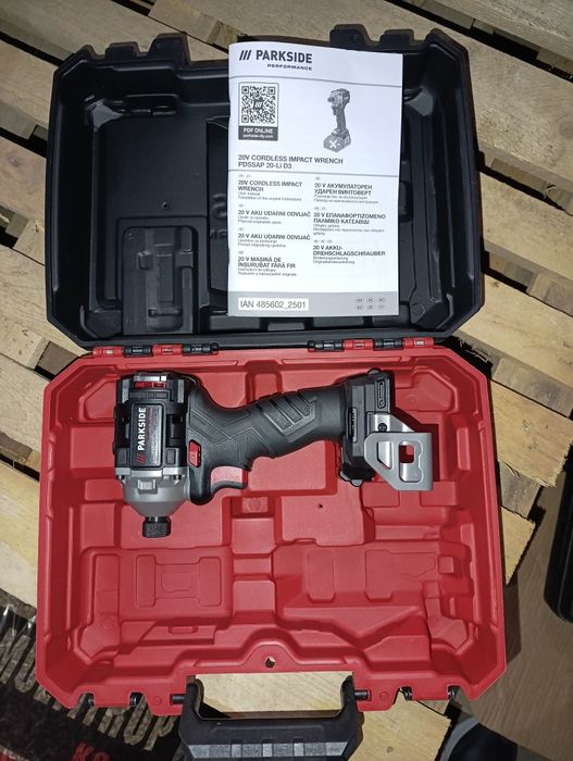 Акумулаторен ударен гайковерт PARKSIDE PERFORMANCE PDSSAP 20-Li D3, 1/