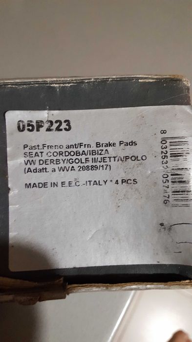 Placute frana si suport motor