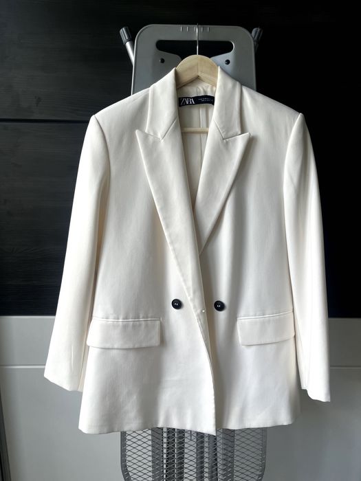 Zara oversized блейзър/сако, екрю, размер XS