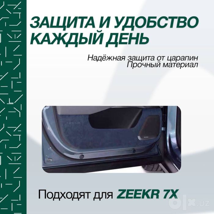 Защитная наклейка из алькантары для дверей Zeekr 7X
