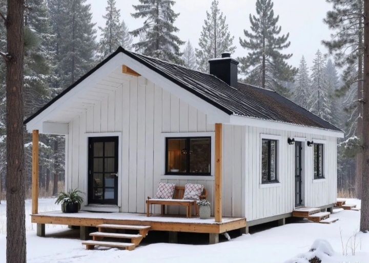 Модульный дом из дерева в наличии