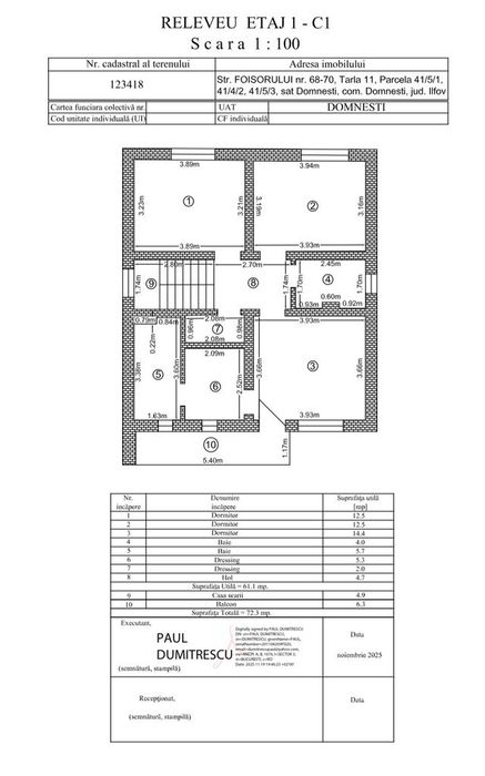 Casă P+1 de vânzare – Domnești, jud. Ilfov