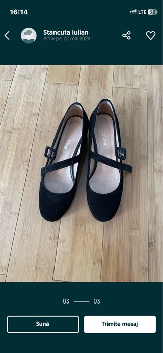 Pantofi din piele intoarsa BOTINO