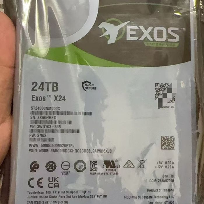Жёсткий диск Seagate Exos 24 Тб
Находится в городе