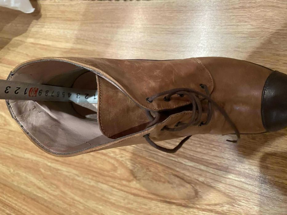 Красиви боти Alisha 40 н, естествена кожа, с дефект отвътре