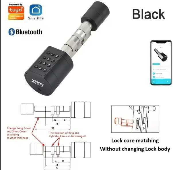 Broasca yala smart - amprenta, cheie, cifru, card, aplicatie telefon