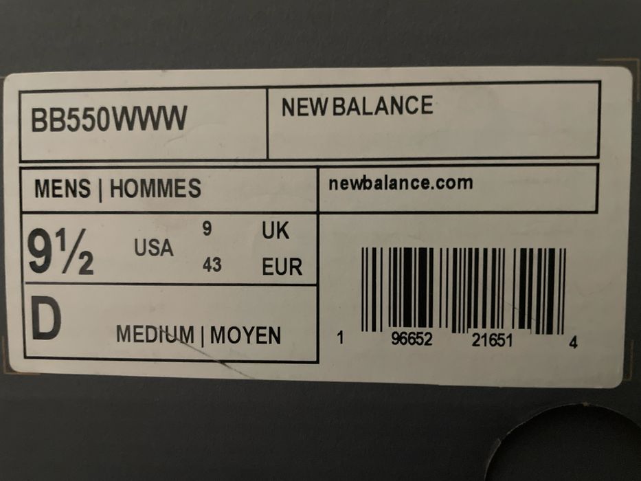 New balance 550 оригинал