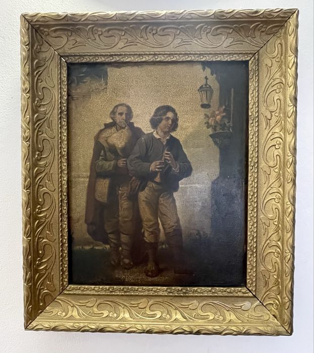 Tablou vechi-cromolitografie