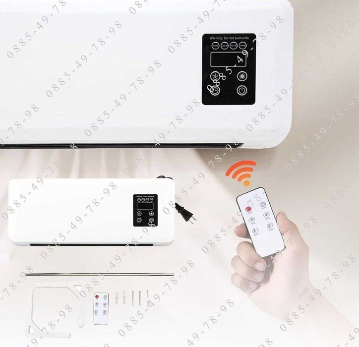 Стенен преносим,мобилен климатик за топло и студено с дистанционно