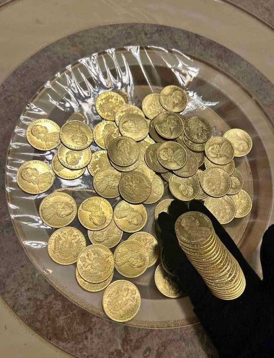 Позлатени пендари франц Йосиф 4 дуката 1915г