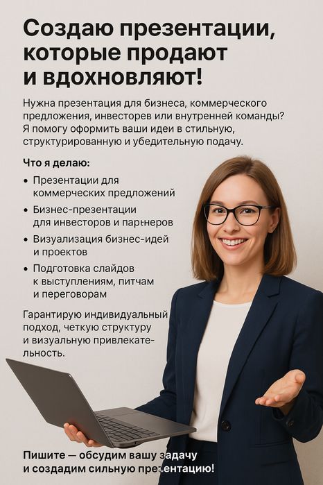 Создаю презентации, для любых целей