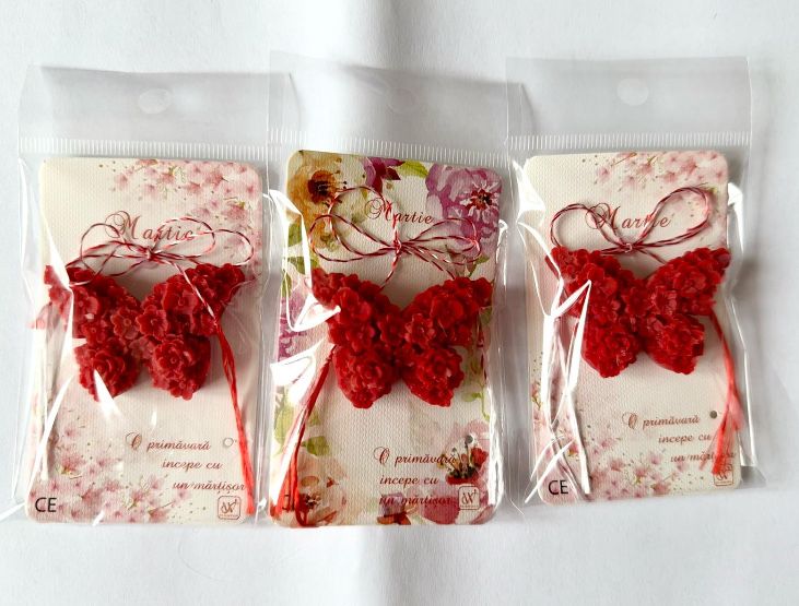 Martisoare din ceara de soia