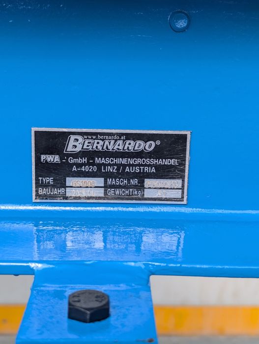 Ghilotina manuala BERNARDO GS 1000