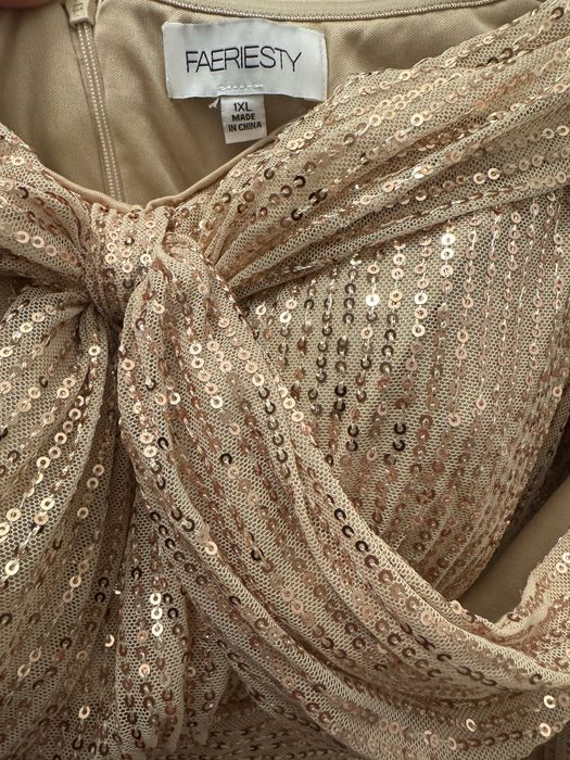 Rochie de seara aurie paiete XL