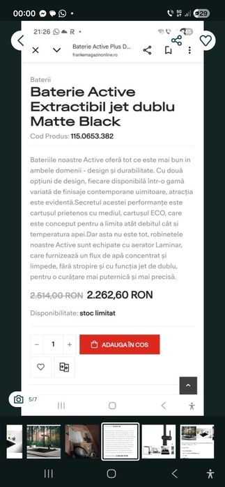 Robinet franke active plus L