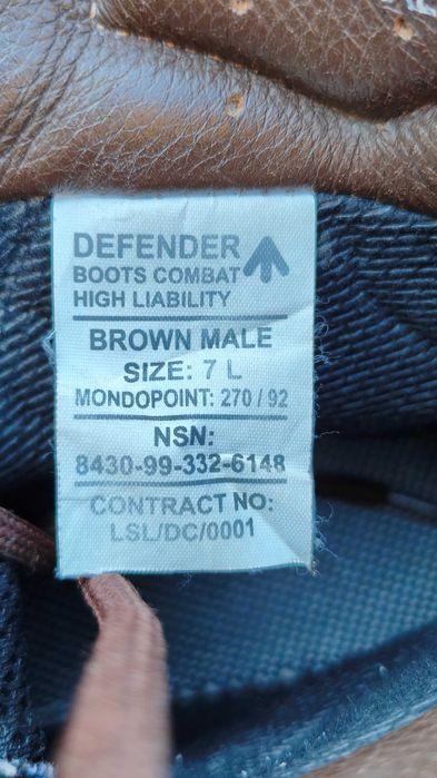 Bocanci militari originali Altberg Defender Combat Boots, culoare maro