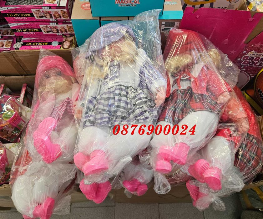 ПРОМО! Реалистична МНОГО КРАСИВА музикална кукла 50см детска играчка