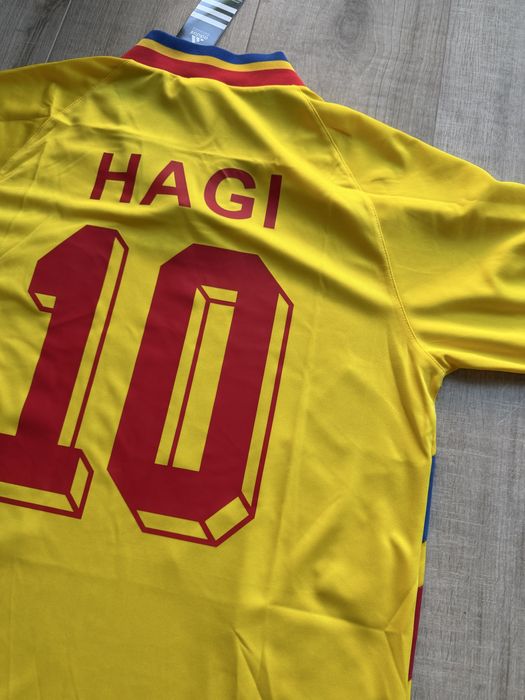 Tricou de forbal Romania nationala Adidas marime M Gica Hagi cupa mondiala 94
