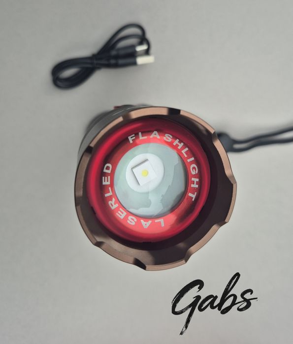 Мощен LASER LED фенер COBA CB-X53 ,2000м в пластмасова кутия