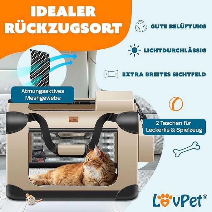 Lovpet® Транспортна чанта за кучета,  XXXL: 102 x 69 x 69 см