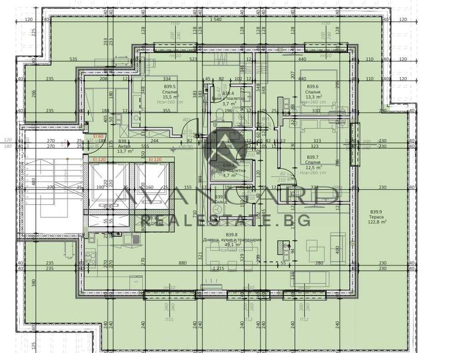 Продава се Четиристаен апартамент в Пловдив, Тракия - 288 кв.м за 1002 €/кв.м - Снимка #3