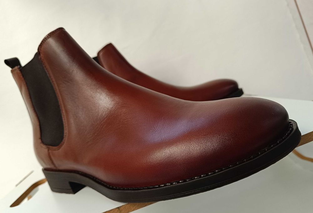 Ghete chelsea 44 premium Jack & Jones NOI piele naturala moale