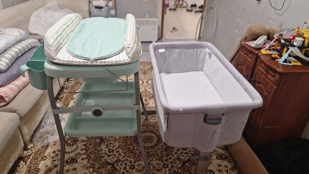 Ванночка с подставкой + манеж для малыша
